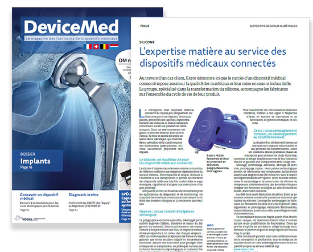 L'expertise mati&egrave;re au service des dispositifs m&eacute;dicaux connect&eacute;s